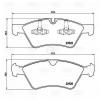 TRIALLI PF4279 PF 4279_колодки дисковые передние!\ MB W164/W251 3.5-3.0DCi 05&gt;