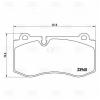 TRIALLI PF4283 PF 4283_колодки дисковые передние! с антискрипными пластинами\ MB W221 3.5/5.0/6.0/3.2CDi 05&gt;