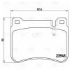 TRIALLI PF4284 Колодки торм. для а/м Mercedes C-Class (W203) (00-) диск. перед. 102x80 т/с Brembo | перед прав/лев 