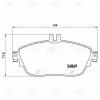 TRIALLI PF4285 Колодки торм. для а м Mercedes A-Class (W176) (12-) диск. перед. (PF 4285)
