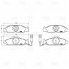 TRIALLI PF4324 Колодки торм. для а/м SsangYong Korando (95-)/Musso (93-) диск. перед. (PF 4324)