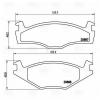 TRIALLI PF4372 PF 4372_колодки дисковые передние!\ VW Golf II/III 1.4-1.8/1.6-1.9TD 83-95/Passat 82-88