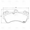 TRIALLI PF4373 Колодки торм. диск. перед. VW Touareg (02-)/Porsche Cayenne I (02-) т/с Brembo (PF 4373)