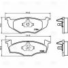 TRIALLI PF4375 Колодки торм. диск. перед. для а/м Skoda Fabia (ATE) (99-) / Volkswagen Lupo/Polo (97-) (PF 4375)