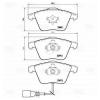 TRIALLI PF4379 PF 4379_колодки дисковые передние! с пластинами\ Audi A3, VW Passat/Golf V 1.6-3.2/1.9TDi 02&gt;