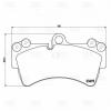 TRIALLI PF4381 PF 4381_колодки дисковые передние!\VW Touareg 3.2i V6/4.2i V8/5.0 V10 диск 18' 02&gt;