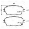 TRIALLI PF4387 PF 4387_колодки дисковые передние!\Opel Agila, Suzuki Swift 1.0-1.6/1.3DDiS 05&gt;
