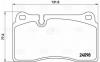 TRIALLI PF4393 PF 4393_колодки тормозные дисковые передние т/с Brembo в компл. с датчиком!\ VW Touareg 02&gt;