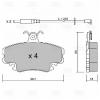 TRIALLI PF4395 PF 4395_колодки дисковые передние!\ Fiat Punto 55 1.1i-1.7D 93-96