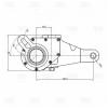 TRIALLI ZF2515 Рычаг торм. рег. авт. (трещотка) для а/м МАЗ 5440, 544069, 643068 задн. лев. (эволв. шлиц) (ZF 2515)