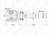 LYNX CI-3722 Шарнирный комплект, приводной вал