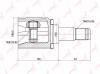 LYNX CI-3723 Шарнирный комплект, приводной вал