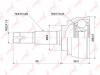 LYNX CO-3741 Шарнирный комплект, приводной вал