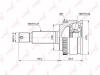 LYNX CO-3850A Шарнирный комплект, приводной вал