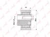LYNX PB1139 PB1139_ролик натяжной ГРМ!\ Citroen Xantia, Peugeot 206-806 98&gt;