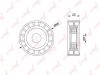 LYNX PB5261 PB-5261_ролик натяжного механизма!\ Hyundai i10/i30/Getz/Matrix 1.1-1.5CRDi 05&gt;