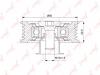 LYNX PB7216 PB-7216_ролик обводной!\ Hyundai Accent/Getz/i20/i30/i40/ix20/ix35 1.4-1.7D 04&gt;