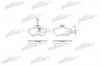 PATRON PBP343 Дисковые тормозные колодки PBP343 (GDB404)