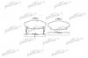 PATRON PBP613 Колодки тормозные дисковые передн HONDA: CIVIC IV Fastback 94-97, CIVIC V Aerodeck 98-01, CIVIC V Fastback 97-01, CIVIC VI Hatchback 02-05, CONCERTO 89-96, CONCERTO седан 8