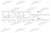 PATRON PBP719 Колодки тормозные дисковые передн CITROEN: AX 87-97, C15 84-05, ZX 91-97, ZX Break 93-97, PEUGEOT: 106 I 91-96, 106 II 96-, 306 94-01, 306 хечбэк 93-01
