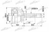 PATRON PCV1019 ШРУС наружн к-кт FIAT: 127 78-82, FIORINO Pick up 94-01, FIORINO фургон 88-01, PANDA 80-04, PANDA Van 86-04, UNO 83-95, LANCIA: Y10 85-95, SEAT: FURA