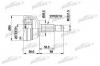 PATRON PCV1198 ШРУС наружн к-кт FORD: ESCORT 1.8TD 93-95, 95-98