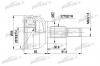 PATRON PCV1202 ШРУС наружн к-кт FORD: MONDEO 1.8/1.8TD/2.0 93-96