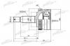 PATRON PCV1352 ШРУС наружный с кольцом ABS 27x62.2x23 ABS:48T HYUNDAI TUCSON 04-10