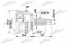 PATRON PCV1399 ШРУС наружн к-кт ROVER 400 2.0D/2.0Di/2.0Si 95-00, 45 2.0iDT / 2.0 V6 00-, HONDA Civic 2.0D/TD 97-02/01, (ABS 43)