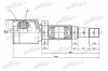PATRON PCV1497 ШРУС внутренний правый 26x40x23 FORD FOCUS II CB4 08-11