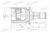 PATRON PCV1526 ШРУС внутренний задний 25x35x29 MITSUBISHI OUTLANDER CU# 4WD 02-06