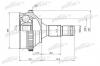 PATRON PCV1585 ШРУС наружн к-кт CITROEN: Berlingo 1.6HDI 05- [A:25, B:34 ABS:48]