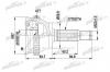PATRON PCV1617AL ШРУС наружн прав к-кт [A:27 B:25 D:59.9 ABS:47] HYUNDAI: SONATA III, IV 06.98-11.04  ПРАВЫЙ