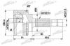 PATRON PCV3445 ШРУС наружн к-кт TOYOTA: AVENSIS 99-03, AVENSIS Liftback 99-03, AVENSIS Station Wagon 99-03, AVENSIS VERSO 01-