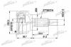 PATRON PCV3610 ШРУС наружн к-кт FORD: FOCUS 1.8TDCi 03/01-11/04, MONDEO III 1.8 16v / 1.8SCi / 2.0 16v 11/00-