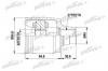PATRON PCV4016 ШРУС промежут. к-кт [A:27, B:32, D:83.5] HONDA: PRELUDE 92-96 2.2L Vtec 2.3 M/T D/S