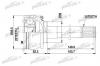 PATRON PCV5007 ШРУС наружн к-кт MITSUBISHI: PAJERO I 89-91, PAJERO I Вездеход открытый 86-90, PAJERO II 90-00, PAJERO II Вездеход открытый 90-00