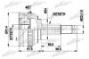 PATRON PCV9491 ШРУС наружн к-кт CHRYSLER: CIRRUS, SEBRING 95-99, DODGE STRATUS 95-99, PLYMOUTH BREEZE 95-99 - С ABS