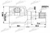 PATRON PCV9536 ШРУС внутр лев к-кт EMPI 87-9536, CHRYSLER:TOWN&amp;COUNTRY, VOYAGER 96-05 DODGE:CARAVAN 96-05