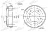 PATRON PDR1062 Барабан тормозной задн FORD: P 100 II 87-, TRANSIT c бортовой платформой 85-92, TRANSIT автобус 85-92, TRANSIT фургон 85-92