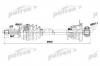 PATRON PDS0196 Полуось лев OPEL: Vivaro, RENAULT:Traffic 2.0 16V/1.9Di 01&gt;