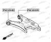 PATRON PSE10340 Сайлентблок ЗАДНЕГО НИЖНЕГО РЫЧАГА BMW 5 E39 95-03