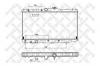 STELLOX 10-25110-SX радиатор системы охлаждения Toyota Corolla/Carina 1.6 87-92