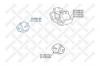 STELLOX 2517403SX 25-17403-SX_опора двигателя передняя / Toyota LAND CRUISER 100 98-07