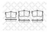 STELLOX 253002-SX Колодки тормозные дисковые задние