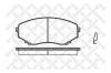 STELLOX 408000SX колодки дисковые п./ Mazda MPV 2.0i-3.0i/2.5TD &amp;4WD 96]