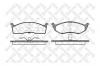 STELLOX 458020B-SX Колодки тормозные дисковые передние