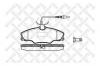 STELLOX 614004B-SX Колодки тормозные дисковые передние