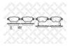 STELLOX 696022B-SX Колодки дисковые задние