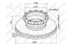 STELLOX 8500711SX 85-00711-SX диск тормозной !330/157x34/124 12n-180-M12x1.5 /MAN L2000 9/10.224